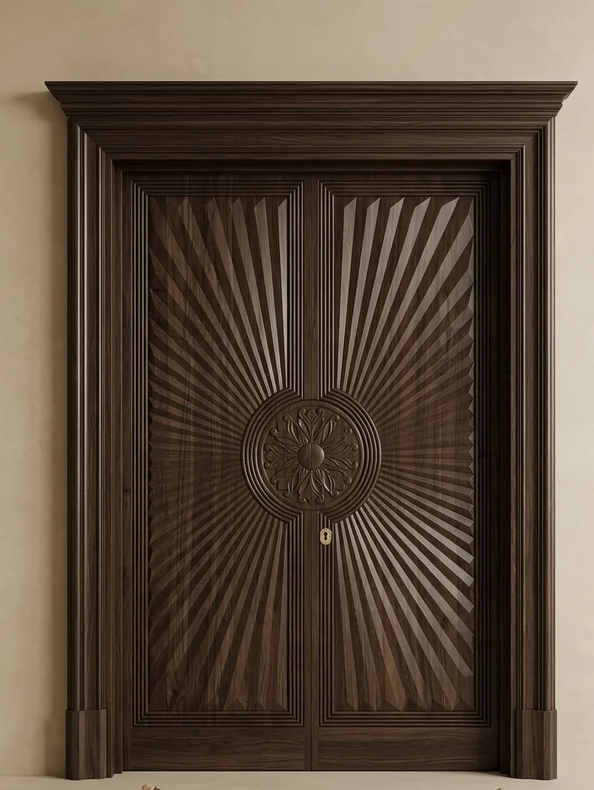 CNC engraved wooden door project by Arya Timber