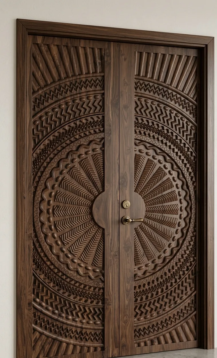 Arya Timber CNC engraved door design 4