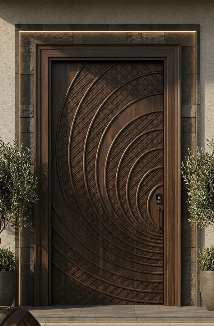 Arya Timber CNC engraved door design 6