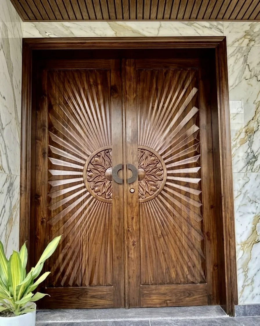 Custom CNC double door by Arya Timber