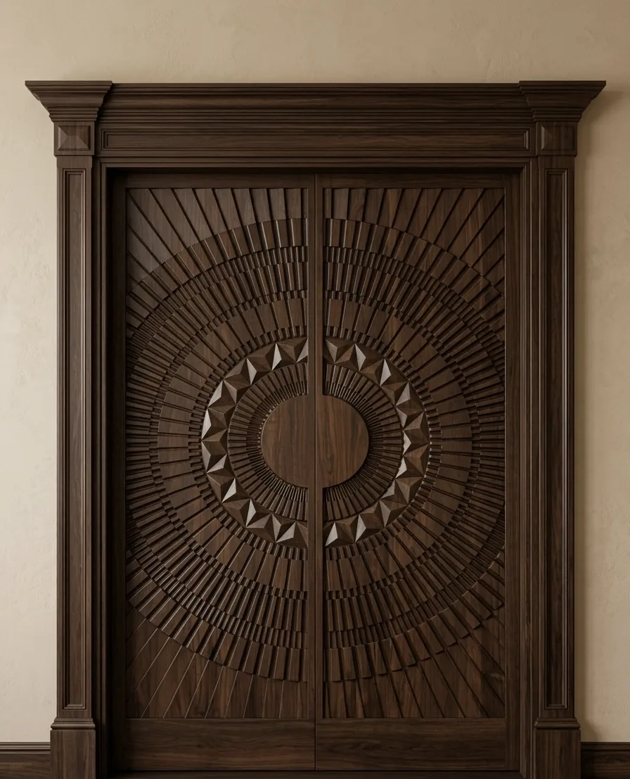 Arya Timber CNC engraved door design 8