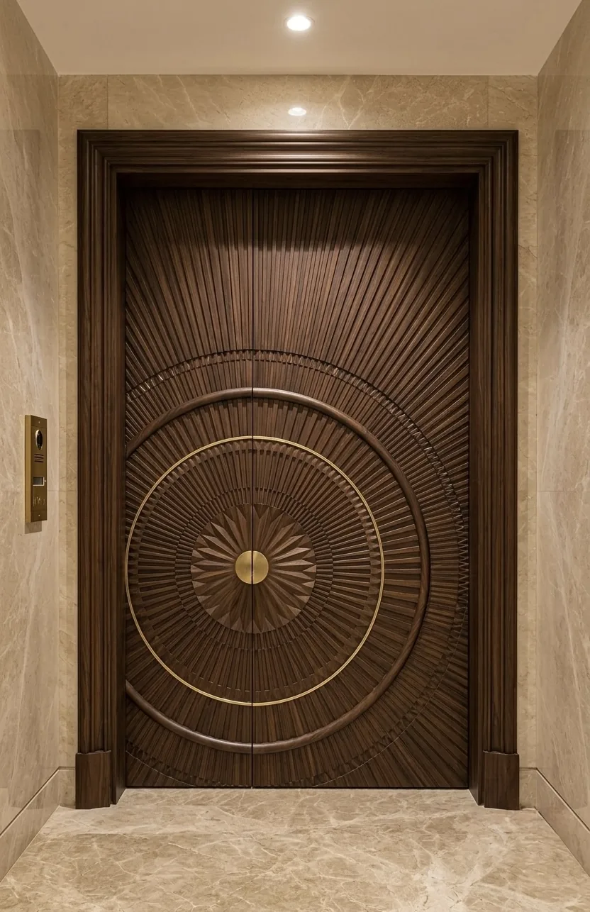 Arya Timber CNC engraved door design 9