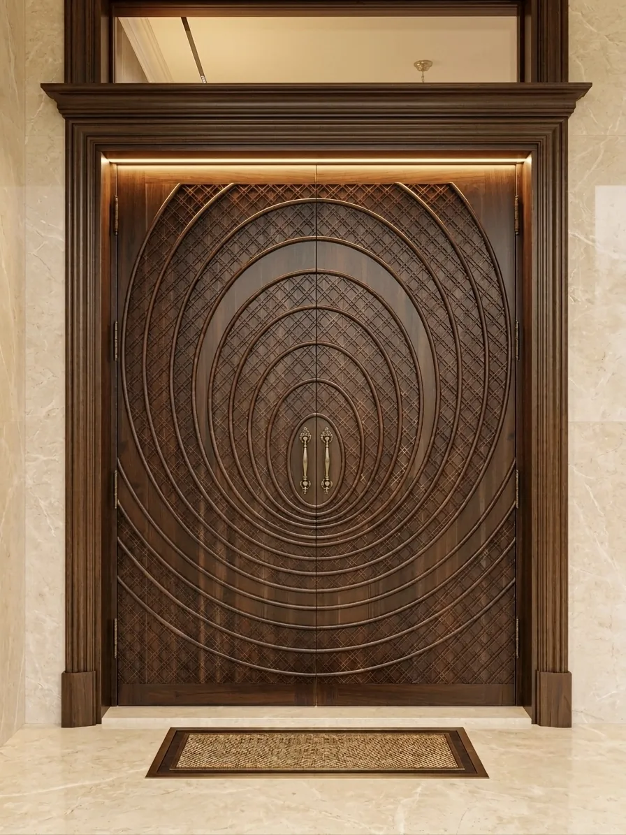 Arya Timber CNC engraved door design 12